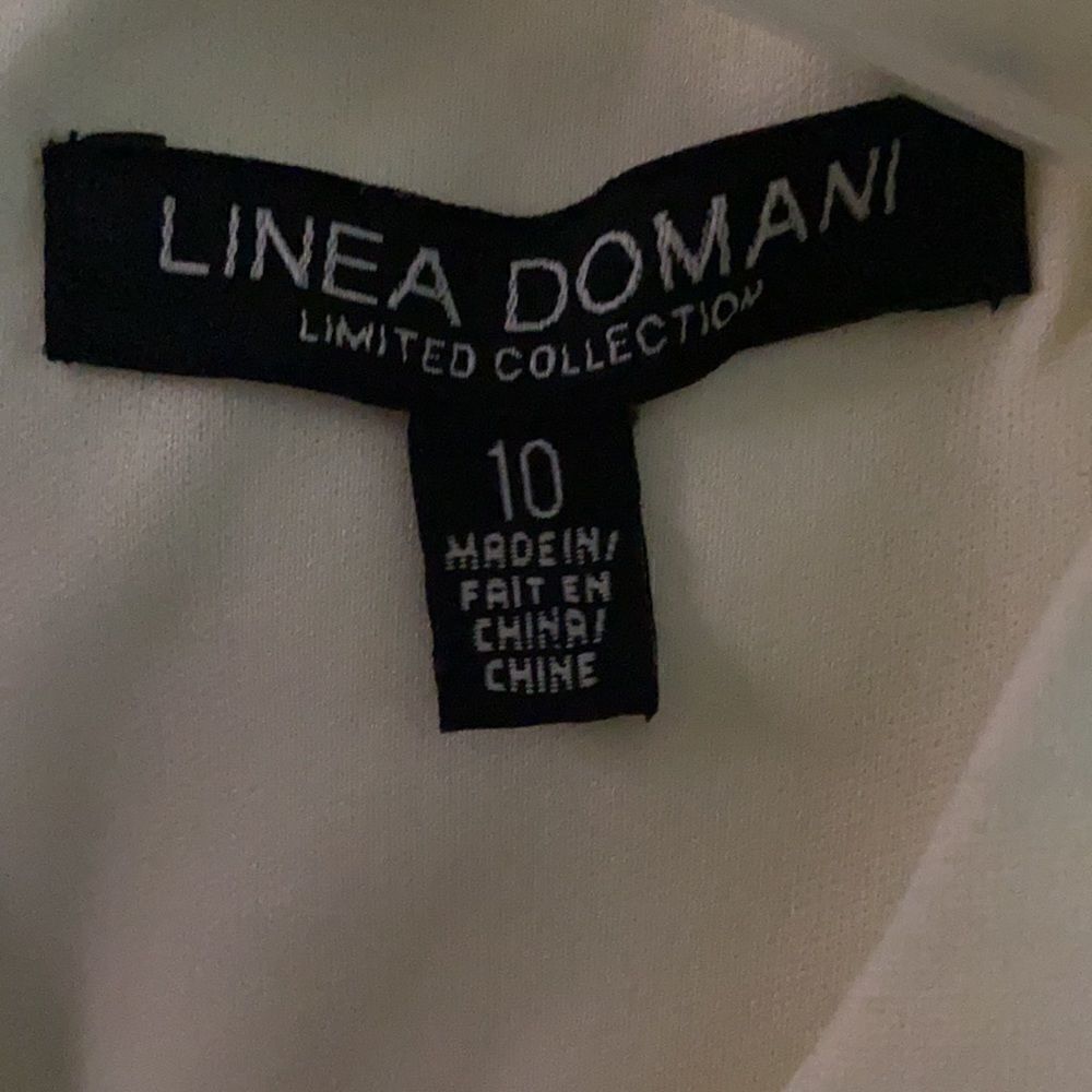 Linea Domani Eyelet Cream Color Dress - Picture 6 of 8